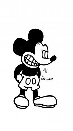 How to draw MICKEY MOUSE | Friday Night Funkin