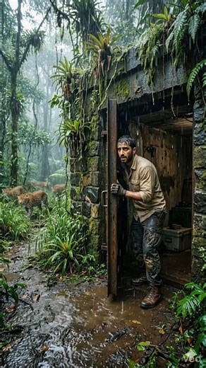 Trapped in a Jungle Bunker | Leopard Attack Survival Story #shorts