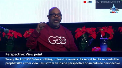 Thank you for joining Pastor John A. Murray, III and the Refreshing Church. We are excited to share God's Word with you. Please interact with us by commenting, liking and sharing this post. WELCOME! | the Refreshing church