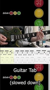 Blink-182 - Stay Together for the Kids - slowed down to 50 BPM - Guitar Lesson - Tutorial - Tab