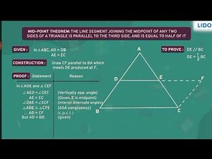 📘 “Small line, big concept — Midpoint Theorem explained!”MidpointTheorem #MathsEasy #Class9Maths