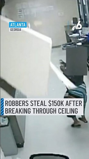 Robbers steal $150,000 after dropping into check cashing store from ceiling
