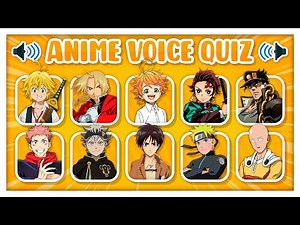 ANIME MAIN CHARACTER VOICE QUIZ 🗣️🕹️ Guess the anime character voice | ANIME QUIZ 💙