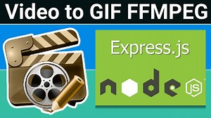 Node.js Express Fluent-FFMPEG Project to Export Video to GIF Using Start & End Time in Browser