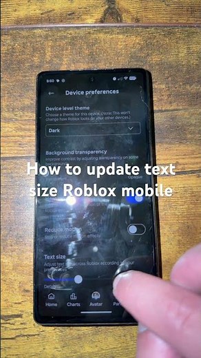 How to update text size Roblox mobile