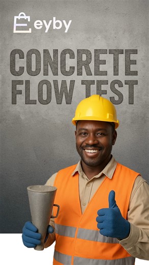 Eyby.com on Instagram: "Don't pour a weak roof! 🙅‍♂️ Did you know the Concrete Flow Test is the simplest way to predict if your structure will be durable and leak-free? We're showing you the essential quality control test used by professionals to check concrete workability. 📐 The Sweet Spot: Learn why a spread between 650mm and 750mm is the difference between a strong slab and a cracked mess! Too little spread = 💧 water leaks. Too much spread = 📉 segregation. #ConcreteFlowTest #ConstructionQ