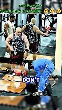 Elite Powerlifter Pretended to be a CLEANER #trolllife #funny #gym