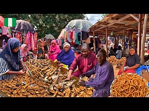 Rural African Market Day in Dobi Nigeria 🇳🇬 West Africa