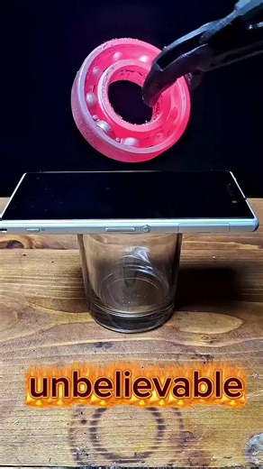 1000C° Hot ball Vs phone 📱 #hotball #satisfying #arsm #experiment #viralvideo