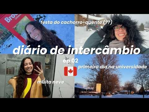 primeiros dias no Canadá | conhecendo a faculdade, festa do cachorro-quente & abrindo conta no banco