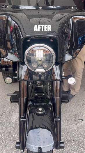 The team is busy installing our most popular LED lighting products at Bike Week 💪 Check out these before 👉 after transformations! . #customdynamics #transformationtuesday #daytonabikeweek #motorcycles #harleydavidson | Custom Dynamics Motorcycle LED Lights & Accessories