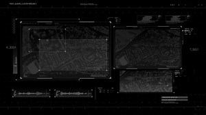 Futuristic HUD Head up display screen.