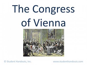 The Congress of Vienna - SlideServe