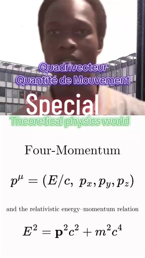 The Four Momentum [Quantum Theory] #physics #theoreticalphysicsworld #physicsmajor #university #physicsclass