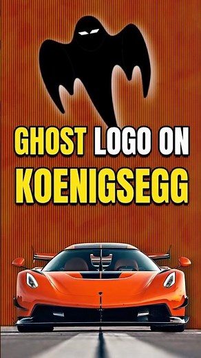 The Story Behind The Koenigsegg ghost Logo 👻 #automobile #trending #shorts #koenigsegg