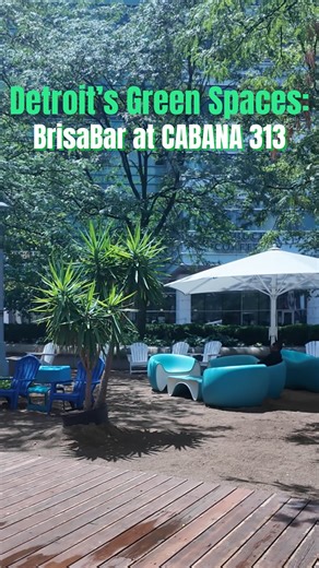 Vibes Detroit on Instagram: "📍Brisa Bar at Cabana 313, 800 Woodward Ave,Detroit MI 48226 @brisabardetroit Vibe: Brisa Bar is an open air two story bar located inside of Campus Martius Park. The space features games, an urban beach perfect for relaxing and soaking up the sun, and amazing panoramic views of Downtown. Menu: $$ Vegetarian Friendly Good For: groups of friends, after work drinks, happy hour, live music Parking: Metered parking on Cadillac & Monroe Streets, there’s also The Compuware 