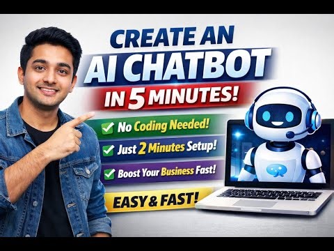 Build Your Own AI Chatbot FAST — 5 Minute Guide (No Coding)