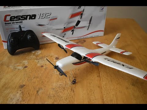 Flybear Cessna 182 FX801 2 Channel RC Airplane - Unboxing & Review