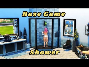 The Sims 4 - ✨Step by Step Base Game Walk In Shower 🚿 || No CC || Bathroom tips and tricks