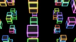 Download Colorful geometric patterns dance in harmony for mesmerizing music visuals for free