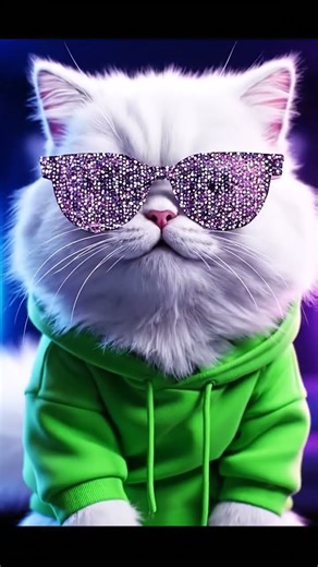 OMG! Dancing Streetwear Cat in 4K – Cutest Viral Moment Ever! #cat