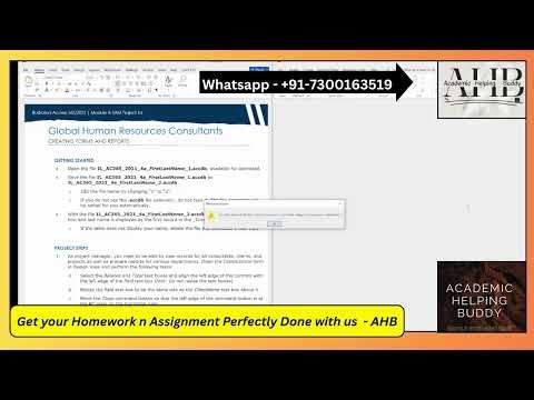 Access Module 4 SAM Project 1A | New Perspectives Cengage Mindtap