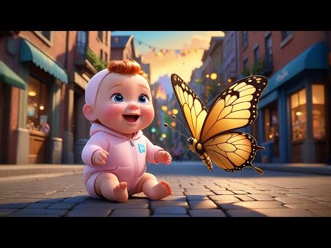 Dancing Butterfly on Sky Parade 🦋🎉 | Learn Colors & Adventure for Kids | Preschool Educational Video