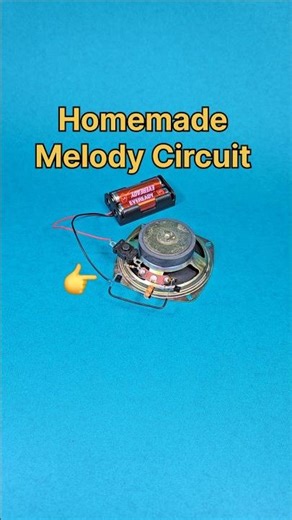 Homemade Melody Circuit for Science Project ❤️ #simpleelectronics #shorts #ytshorts