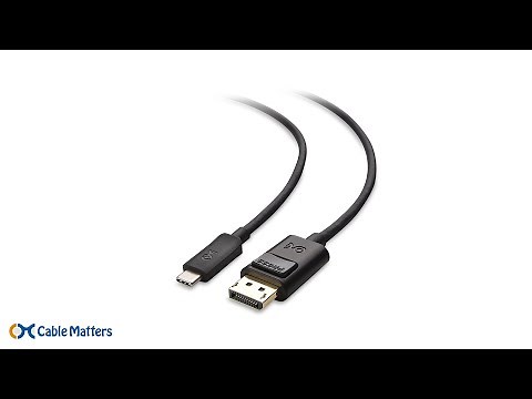 USB C to DisplayPort Cable (USB C to DP Cable) 4K 60Hz - Thunderbolt 3 Compatible | Cable Matters