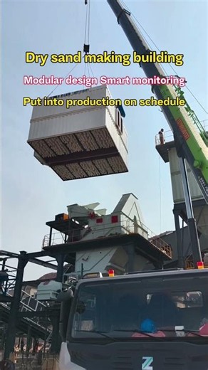 🎥Dry Sand Making Building–Modular+Smart👉Subscribe for more smart construction solution#sand #mining