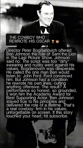 THE COWBOY WHO REWROTE HIS OSCAR 🏆🤠