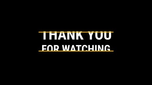 Thank You, Watching, Outro. Free Stock Video