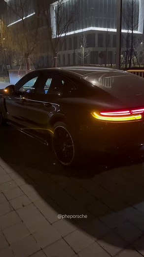 Nighttime Porsche Panamera POV Driving Experience