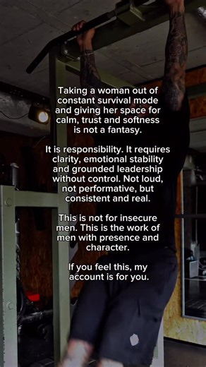 Safak | Mindset & Motivation on Instagram: "She did not become hard by choice. She became hard because no one led her when it mattered. Because strength was her only option to survive. When she meets a man who is truly grounded, she no longer needs to fight. That is where maturity separates itself from pretending. Can you relate? - Building a loyal circle ⚖️ - #gymmotivation #relatable #quotes #explore #reels"