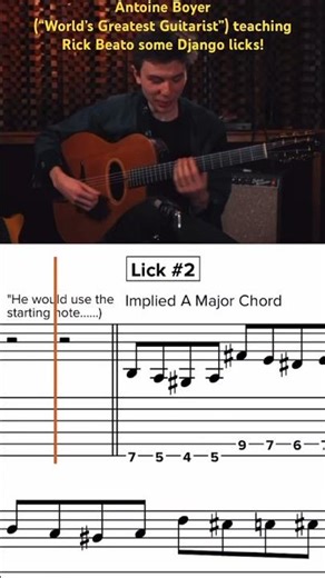 Rick Beato learning Django Reinhardt Licks w/ Antoine Boyer- “World’s Greatest Guitarist”-Free PDFs