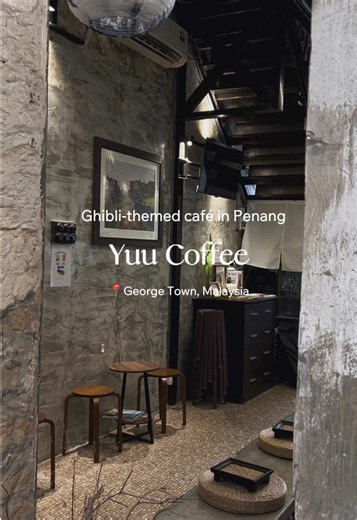 Found the most aesthetic Ghibli-vibes cafe in Penang. Will be back for sure! 📍 Yuu Coffee, George Town, Penang #penangcafe #penangcoffee #penangfoodie #penangmalaysia #penangfood