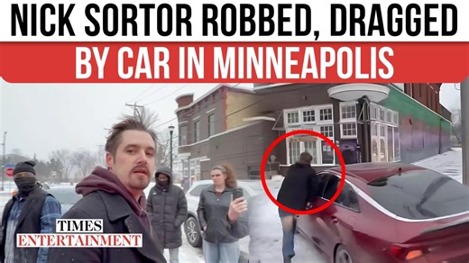 Minneapolis protest erupts as conservative influencer Nick Sortor is robbed and dragged by car
