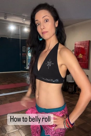 Learn to belly roll like a pro! #bellyroll #learntobellydance