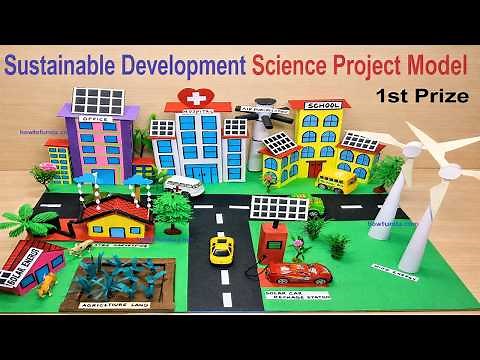 Eco-Friendly Sustainable Development Science Project | DIY Model | howtofunda