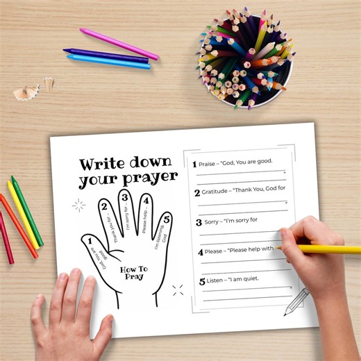 Five Finger Prayer Craft Printable, Kids Sunday School Activity, How to Pray Paper Template, Prayer Hand Art, Bible Lesson - Etsy
