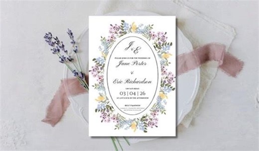 Floral Wedding Invitation - Etsy