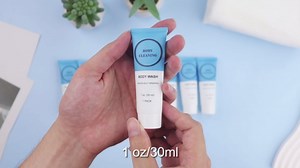 Travel Size Body Wash, Individually Wrapped Bulk 1 oz/30 ml Mini Shower Gel Set Trial Sample Small Single Use Toiletries Amenities Kit for Men & Women for Hotel/Camping/Vacation/Homeless (10 Pack)