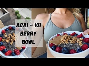 Acai Berry Bowl Cleanse Recipe - Before and After Smoothie - Benefits For Weight Loss. Vegan.