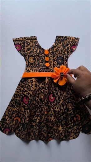Easy Layered Frock Cutting ✨🌸 #frock #shorts #dress #sewing #babydress