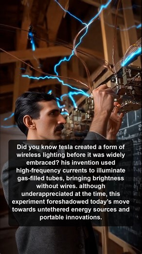 44K views · 745 reactions | Discover how Tesla's groundbreaking wireless lighting invention used high-frequency currents to illuminate gas tubes, paving the way for today's innovations in untethered energy sources and portable technology. | Nikola Tesla Invention Archives | Facebook