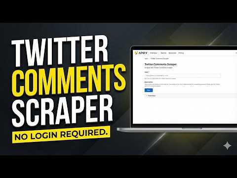 How to Scrape Twitter Comments (NO LOGIN!) 🚀