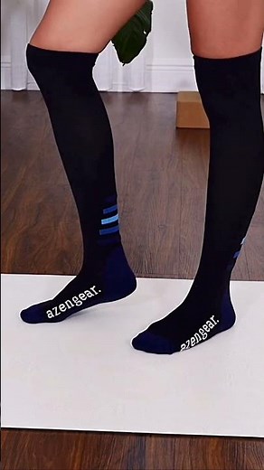 How to Put on Compression Socks | aZengear | Compression Socks for Nurses | Varicose Veins | Travel