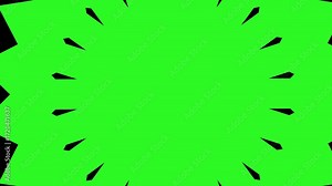 An animated, solid green screen background with film borders, perfect for chroma keying or placeholders.