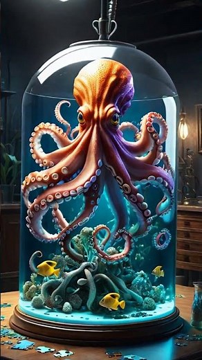 Octopus Genius: Opening Jars & Using Tools #Intelligence #MarineLife #AnimalFacts #Science #Nature