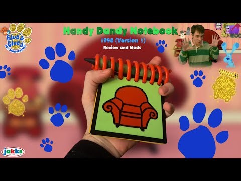 1998 Blue's Clues - Jakks Pacific/Flying Colors Handy Dandy Notebook review (RARE)